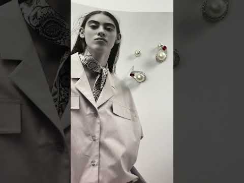 优雅淡水珍珠耳环 WE00460