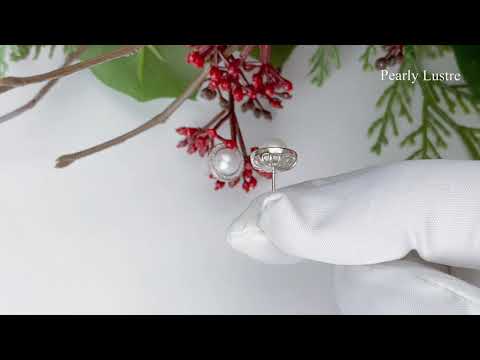 Pearly Lustre Elegant Freshwater Pearl Earrings WE00074 Product Video