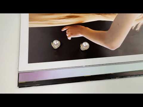 Boucles d'oreilles élégantes en perles d'eau douce WE00319