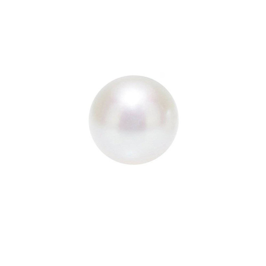 Second Grade Semi Round White Freshwater Pearl WA00044 - PEARLY LUSTRE