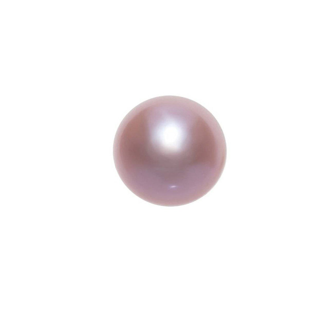 Second Grade Semi Round Purple Freshwater Pearl WA00016 - PEARLY LUSTRE