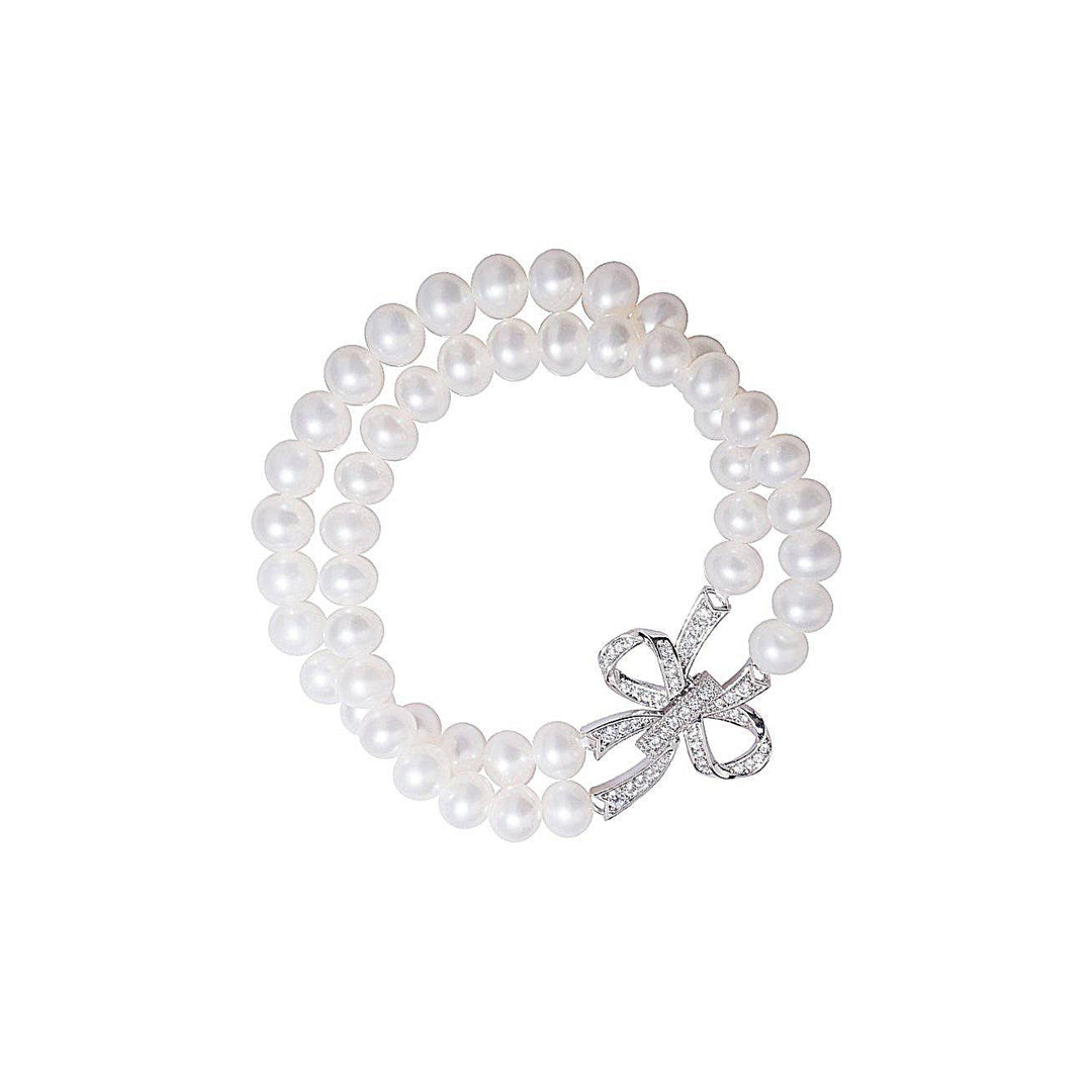 Elegant Freshwater Pearl Bracelet WB00006 - PEARLY LUSTRE