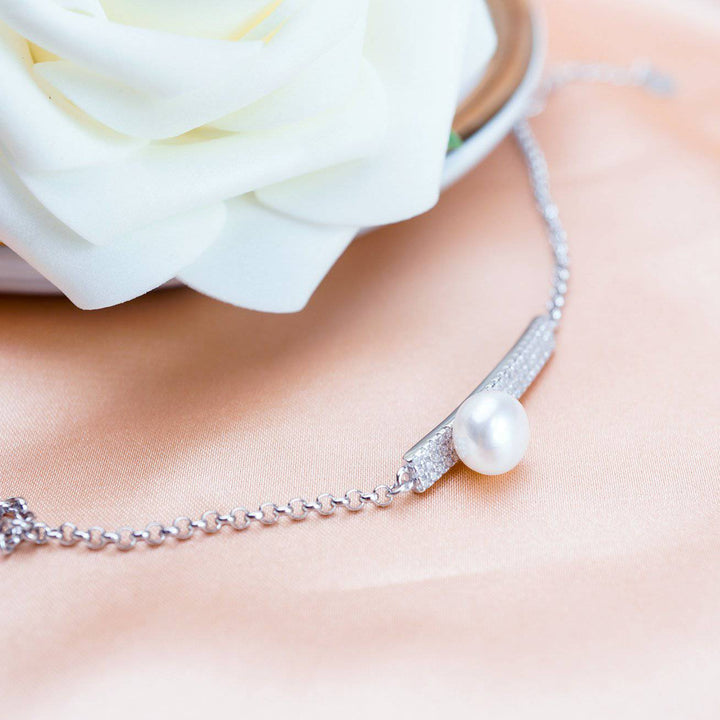Elegant Freshwater Pearl Bracelet WB00009 - PEARLY LUSTRE
