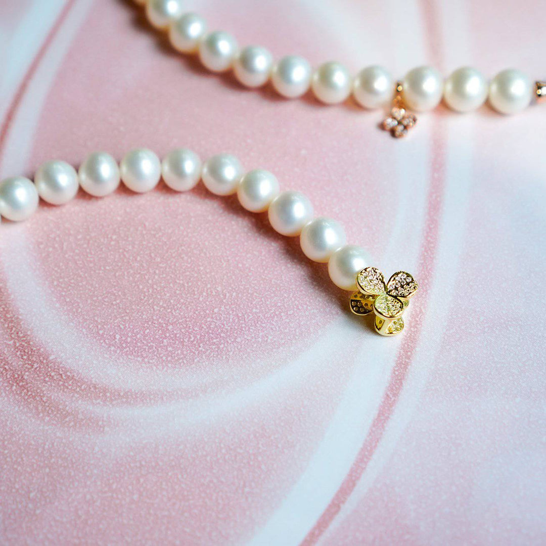 Elegant Freshwater Pearl Bracelet WB00030 | GARDENS - PEARLY LUSTRE