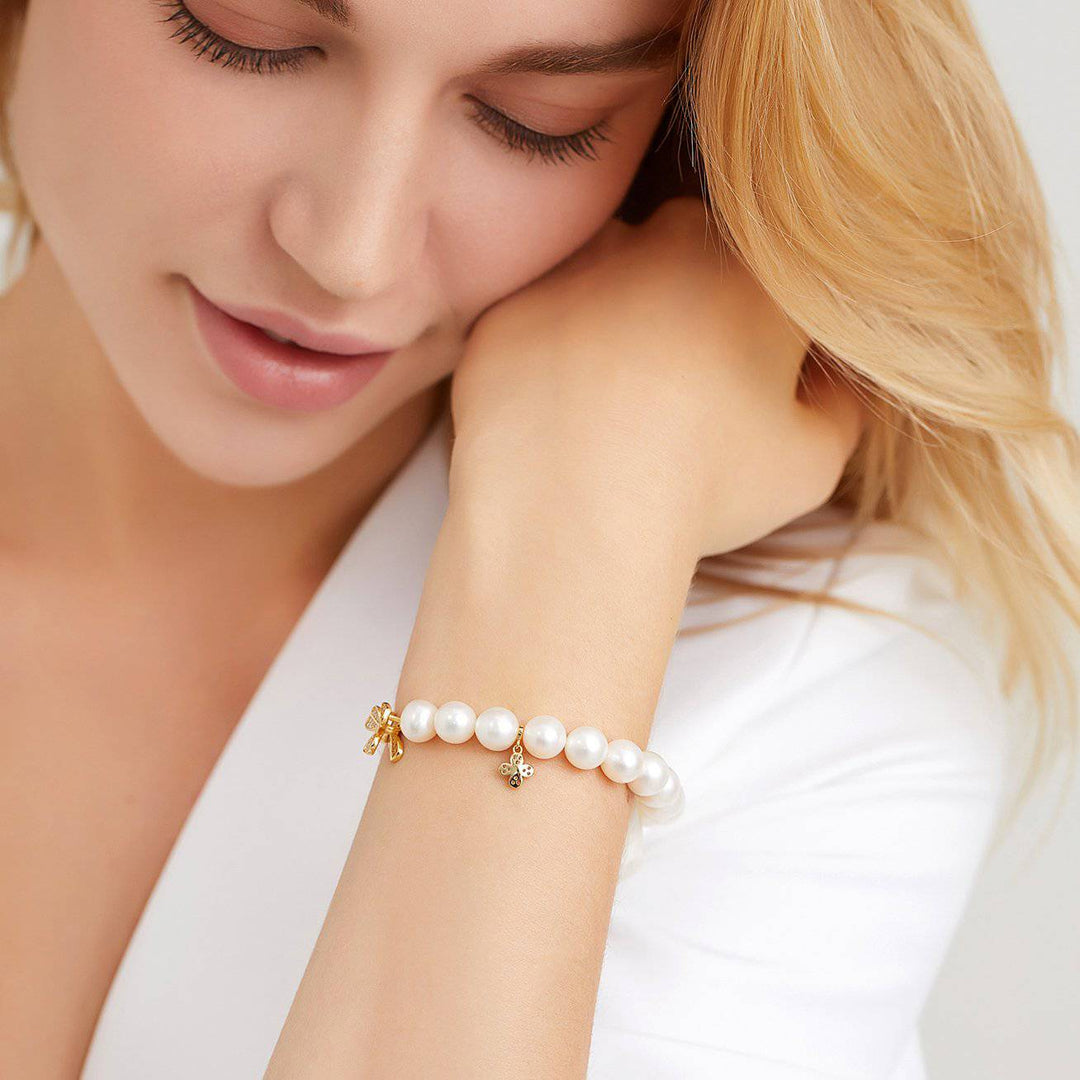 Elegant Freshwater Pearl Bracelet WB00030 | GARDENS - PEARLY LUSTRE