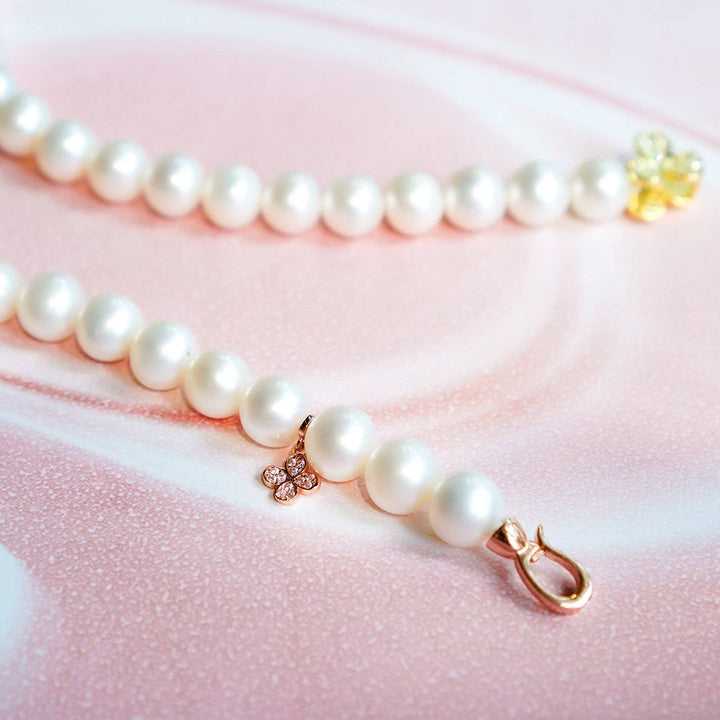 Elegant Freshwater Pearl Bracelet WB00031 | GARDENS - PEARLY LUSTRE