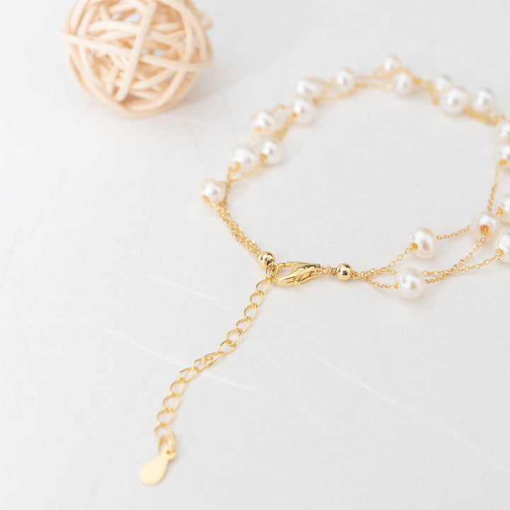 Elegant Freshwater Pearl Bracelet WB00046 - PEARLY LUSTRE