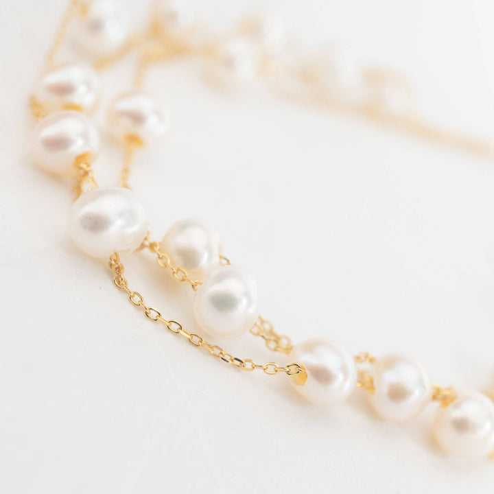 Elegant Freshwater Pearl Bracelet WB00046 - PEARLY LUSTRE