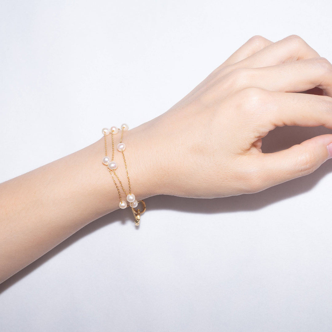 Elegant Freshwater Pearl Bracelet WB00046 - PEARLY LUSTRE