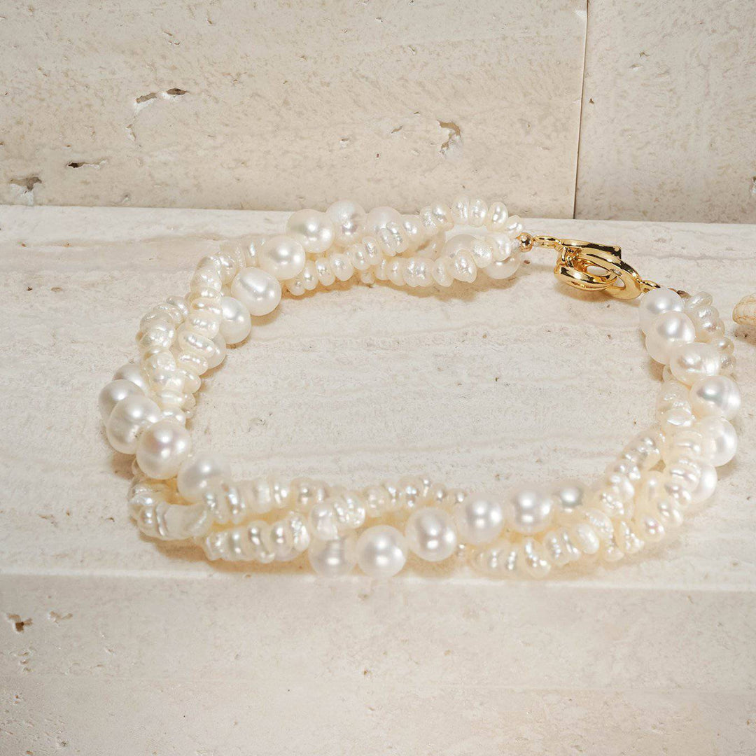 Elegant Freshwater Pearl Bracelet WB00079 - PEARLY LUSTRE