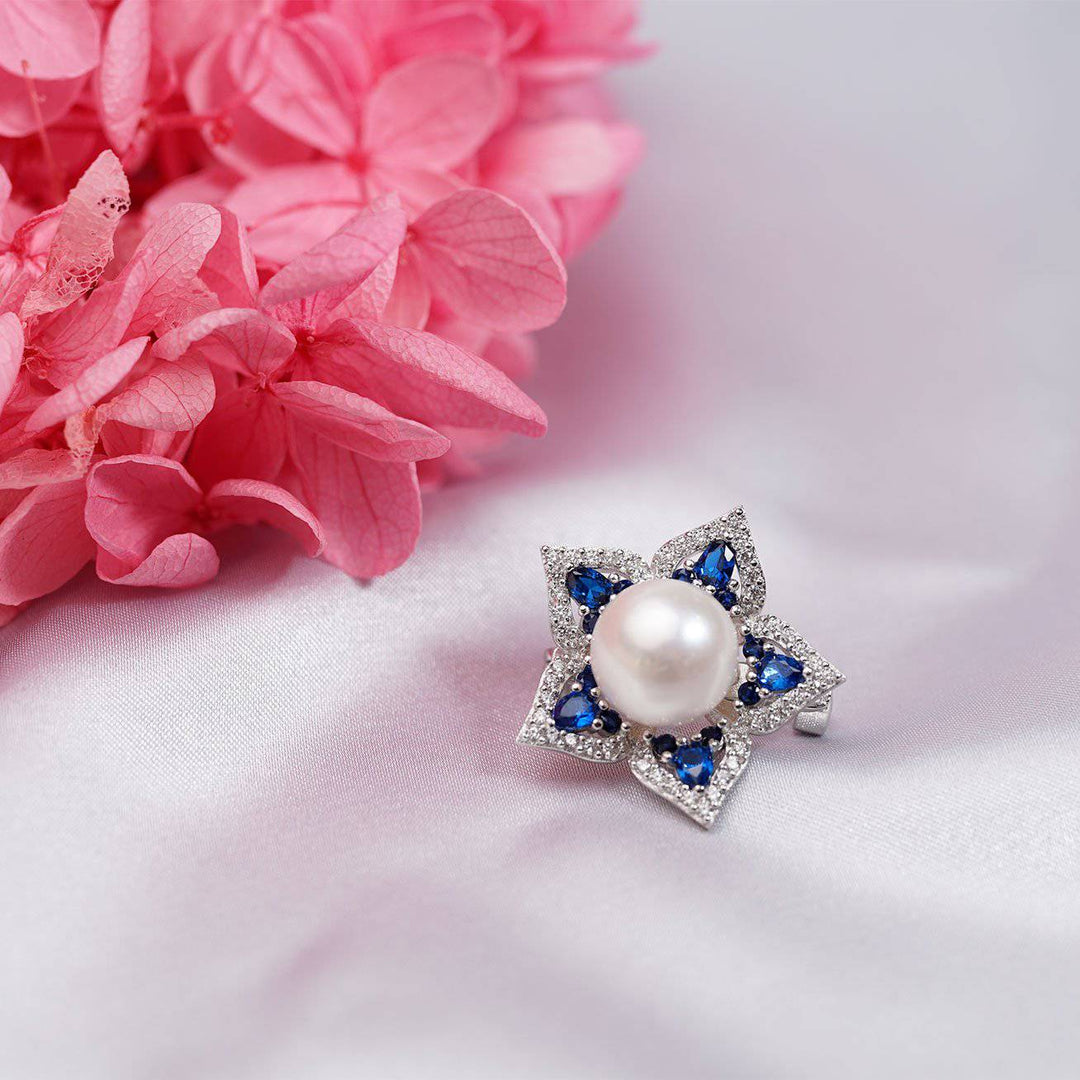 Ocean Star Freshwater Pearl Brooch WC00008 - PEARLY LUSTRE