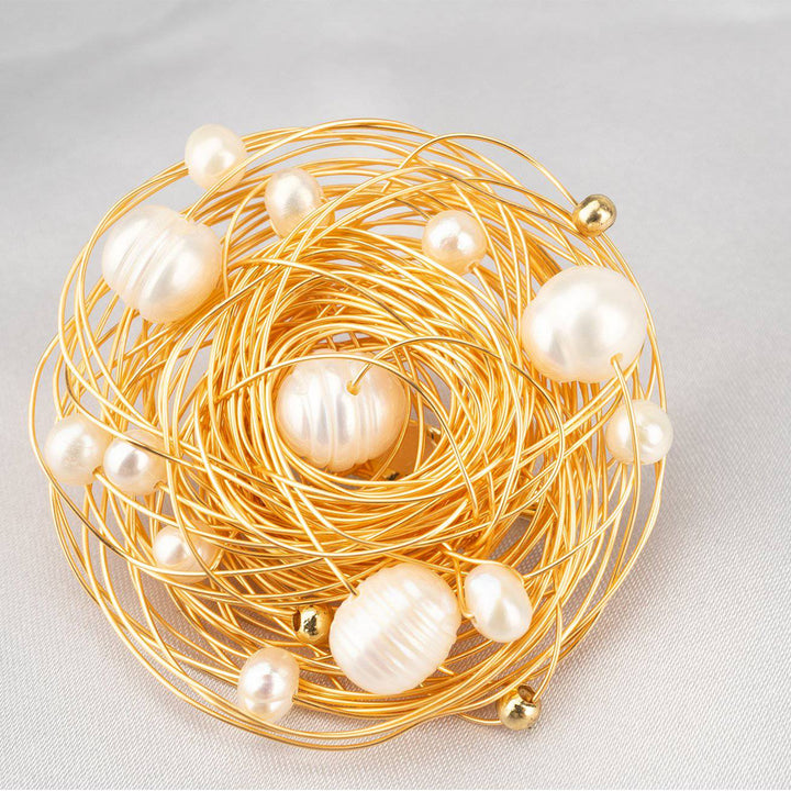 Passion for Life Freshwater Pearl Brooch WC00007 - PEARLY LUSTRE