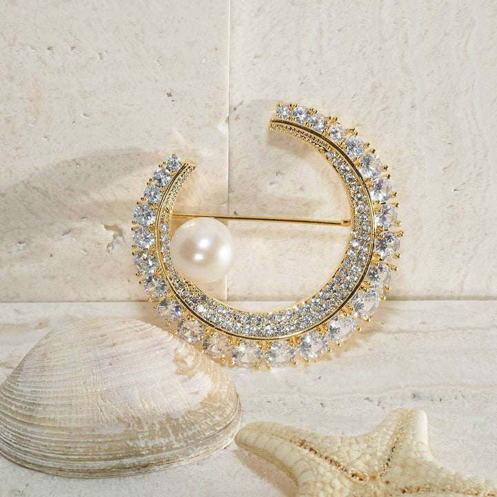 Passion for Life Freshwater Pearl Brooch WC00029 - PEARLY LUSTRE