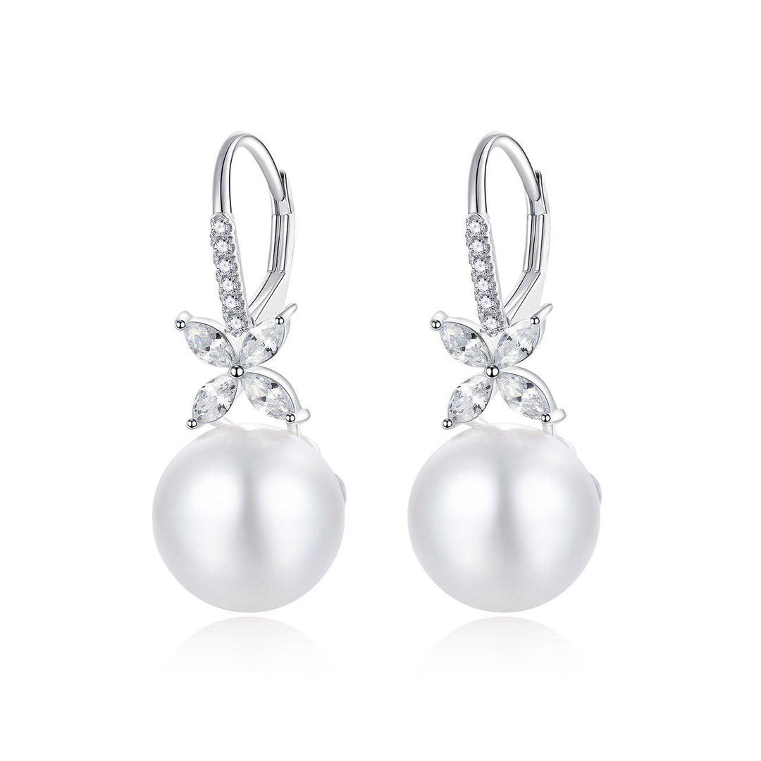 Top Grade Edison Pearl 18k solid gold Earrings KE00004 | EVERLEAF - PEARLY LUSTRE