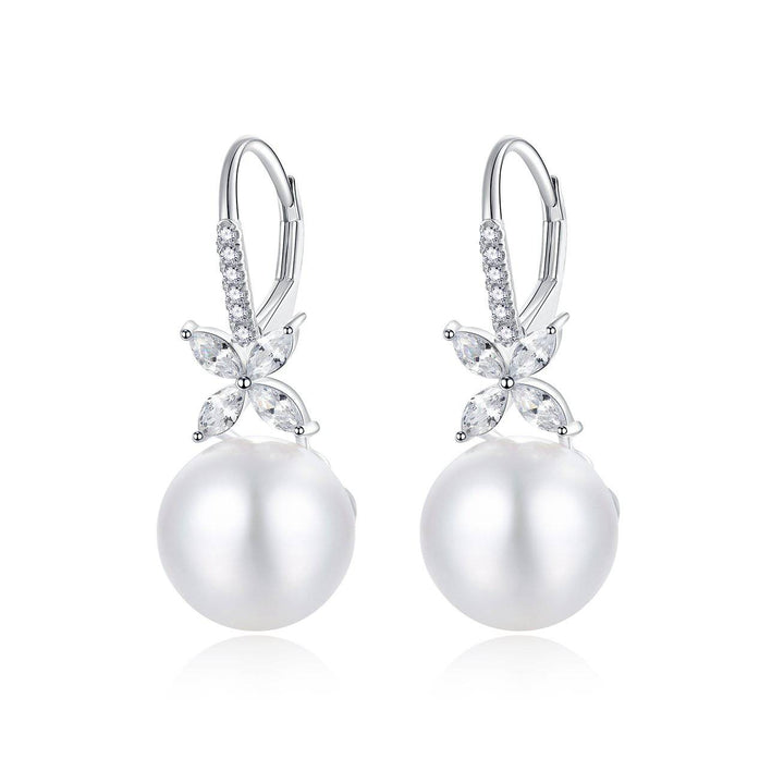 Top Grade Edison Pearl 18k solid gold Earrings KE00004 | EVERLEAF - PEARLY LUSTRE