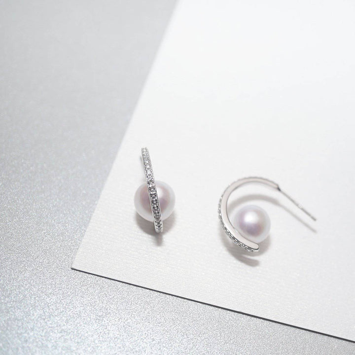 Elegant Freshwater Pearl Earrings WE00184 - PEARLY LUSTRE