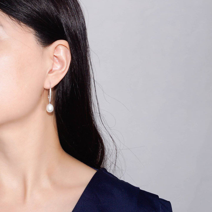 Elegant Freshwater Pearl Earrings WE00195 - PEARLY LUSTRE