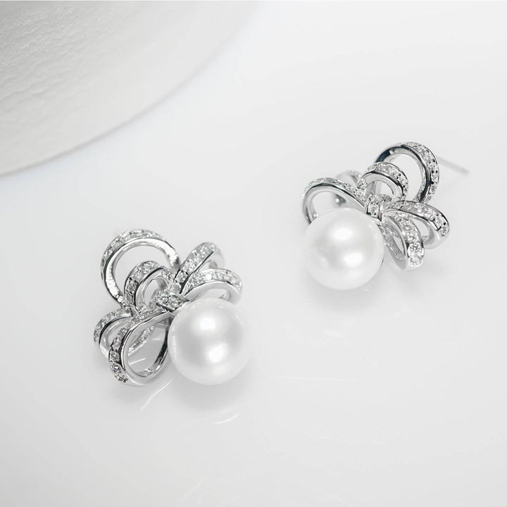Elegant Freshwater Pearl Earrings WE00206 - PEARLY LUSTRE