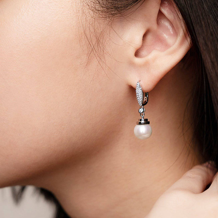 Elegant Freshwater Pearl Earrings WE00209 - PEARLY LUSTRE
