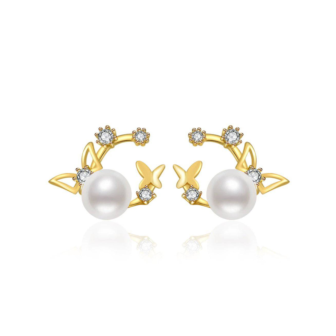 Elegant Freshwater Pearl Earrings WE00251 - PEARLY LUSTRE