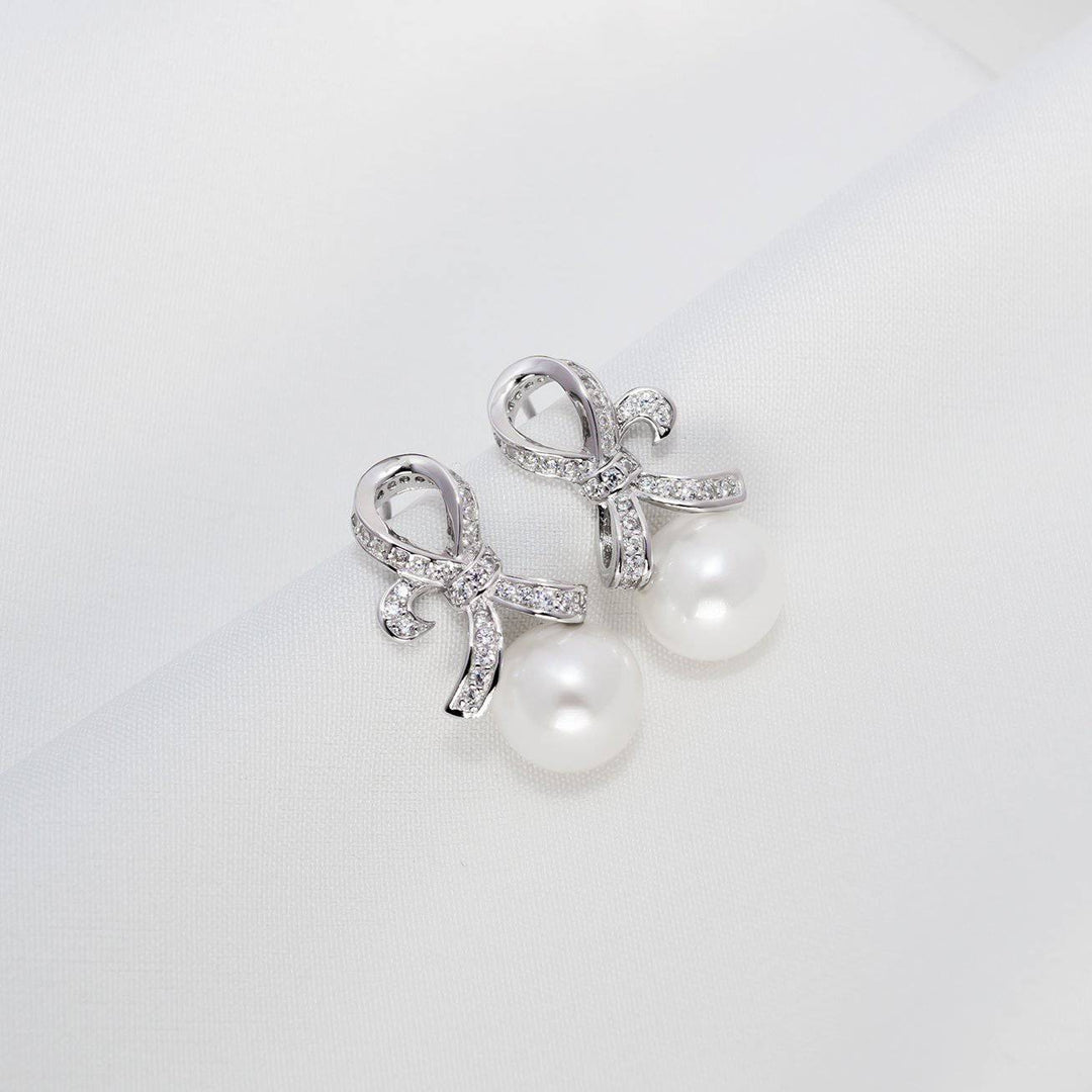 Elegant Freshwater Pearl Earrings WE00259 - PEARLY LUSTRE