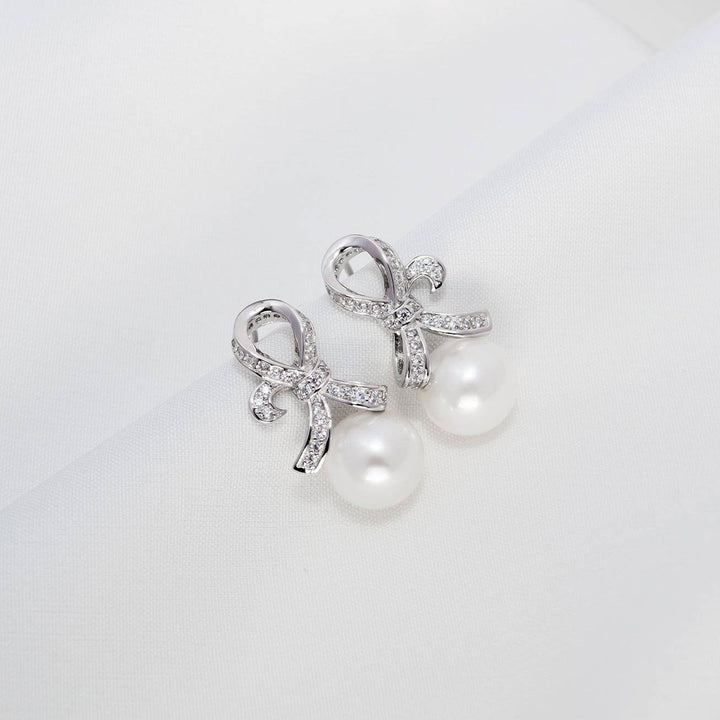 Elegant Freshwater Pearl Earrings WE00259 - PEARLY LUSTRE