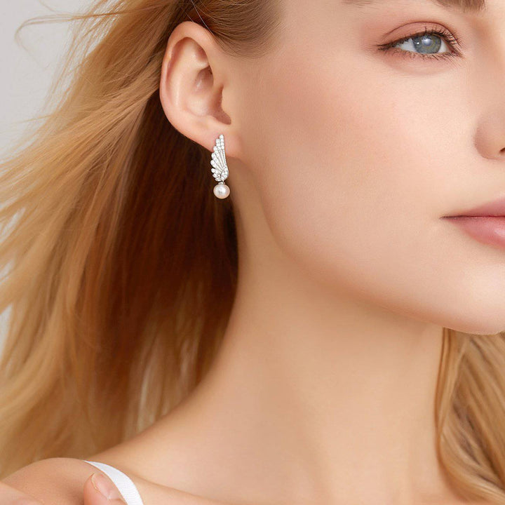 New Yorker Freshwater Pearl Earrings WE00205 - PEARLY LUSTRE