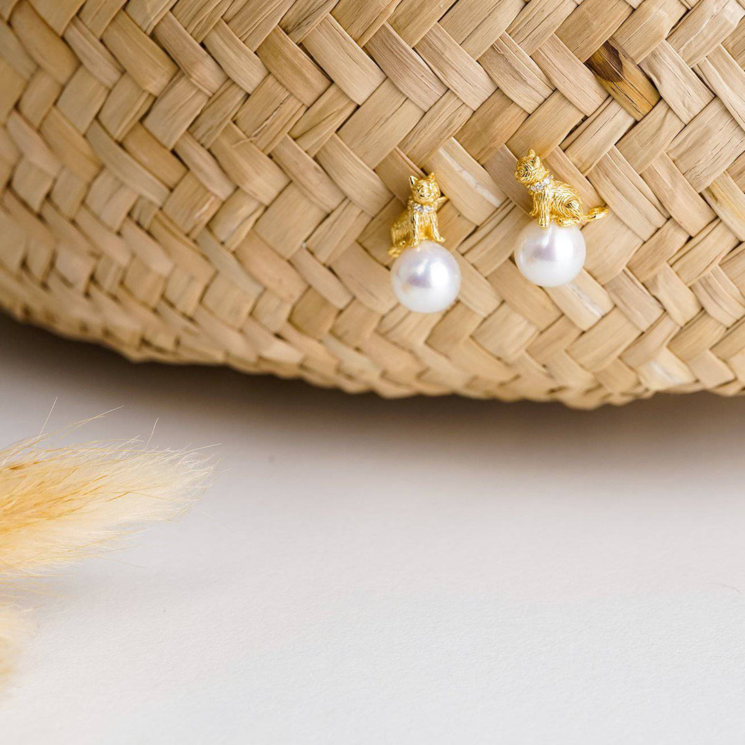 New Yorker Freshwater Pearl Earrings WE00040 - PEARLY LUSTRE