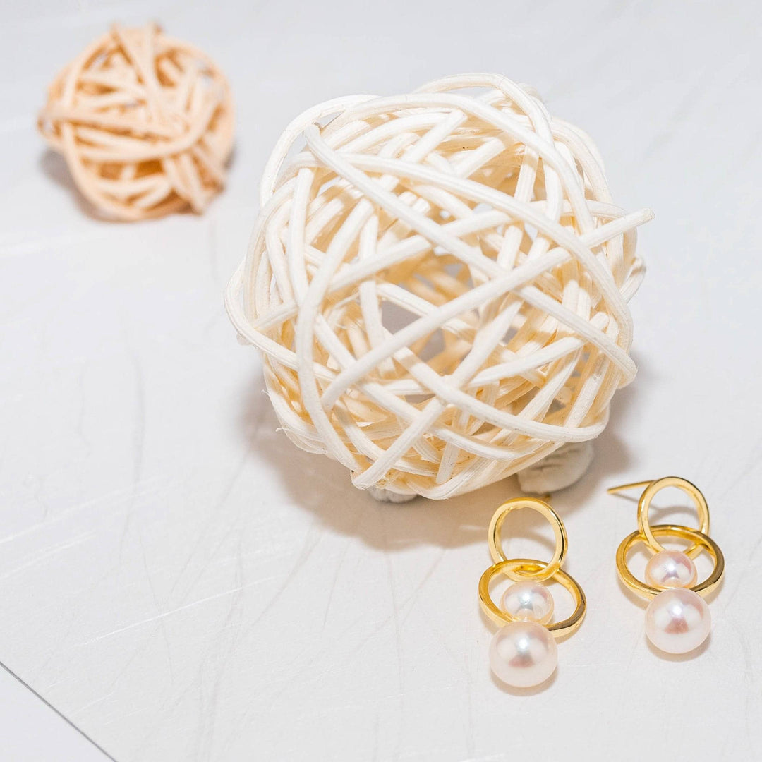 New Yorker Freshwater Pearl Earrings WE00112 - PEARLY LUSTRE
