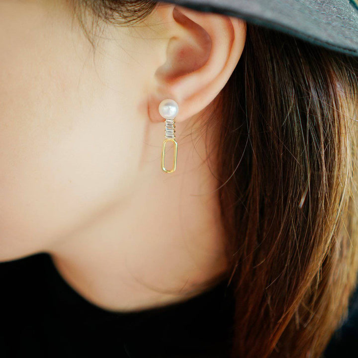New Yorker Freshwater Pearl Earrings WE00163 - PEARLY LUSTRE