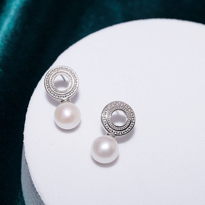 New Yorker Freshwater Pearl Earrings WE00191 - PEARLY LUSTRE