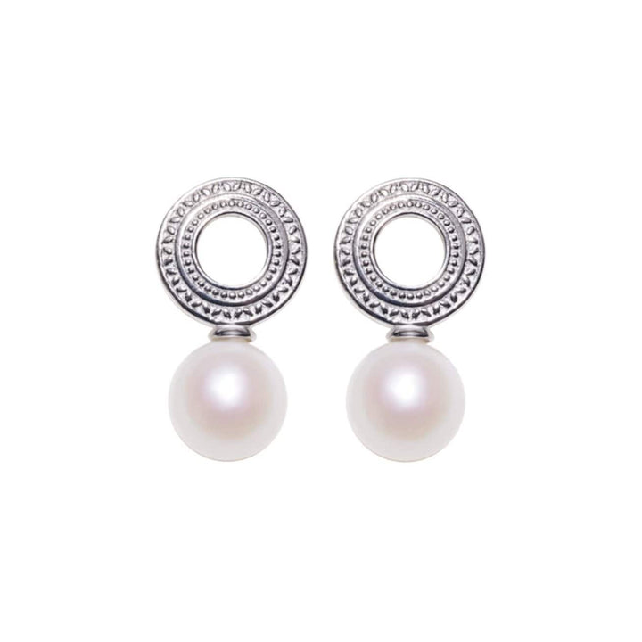 New Yorker Freshwater Pearl Earrings WE00191 - PEARLY LUSTRE