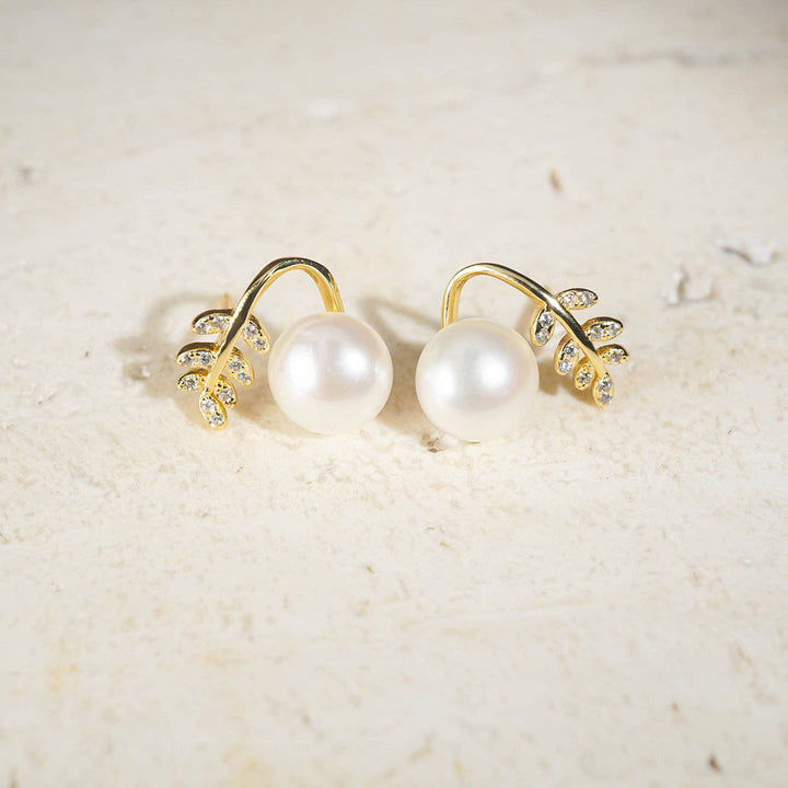 Elegant Freshwater Pearl Earrings WE00200 - PEARLY LUSTRE
