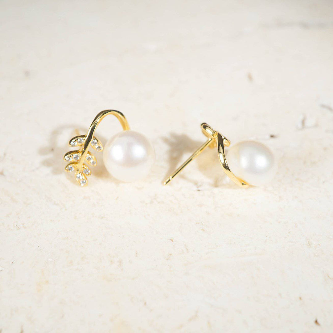 Elegant Freshwater Pearl Earrings WE00200 - PEARLY LUSTRE