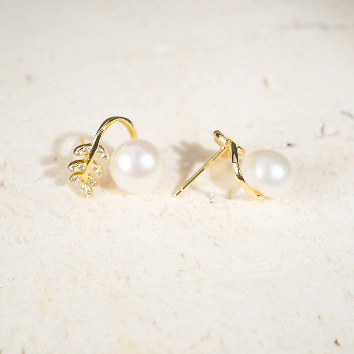 Elegant Freshwater Pearl Earrings WE00200 - PEARLY LUSTRE