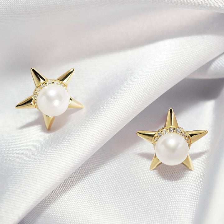 Asian Civilisations Museum Freshwater Pearl Earrings WE00230 | New Yorker Collection - PEARLY LUSTRE