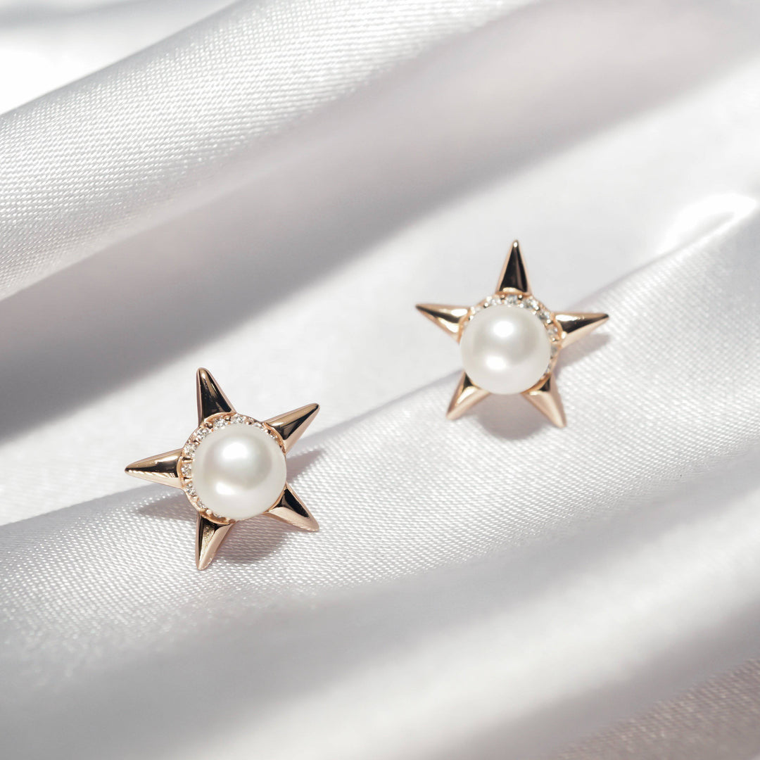 Asian Civilisations Museum Freshwater Pearl Earrings WE00231 | New Yorker Collection - PEARLY LUSTRE