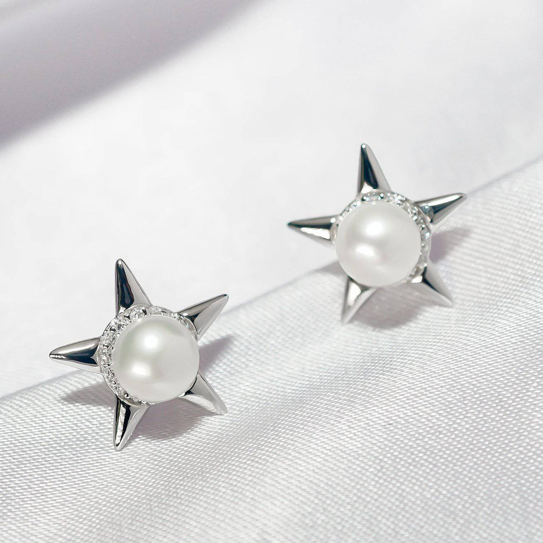 Asian Civilisations Museum Freshwater Pearl Earrings WE00232 | New Yorker Collection - PEARLY LUSTRE