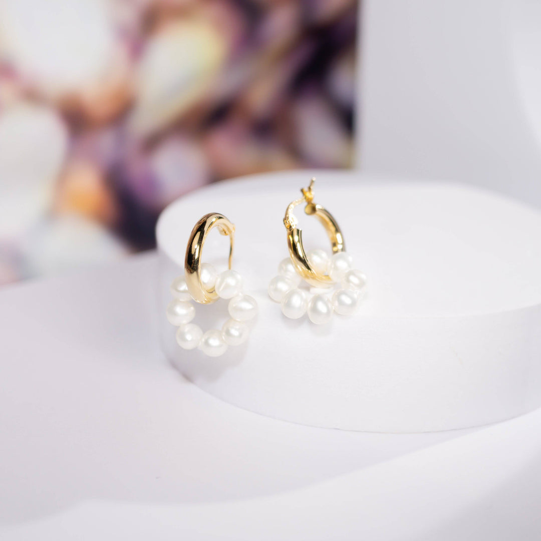 New Yorker Freshwater Pearl Earrings WE00257 - PEARLY LUSTRE