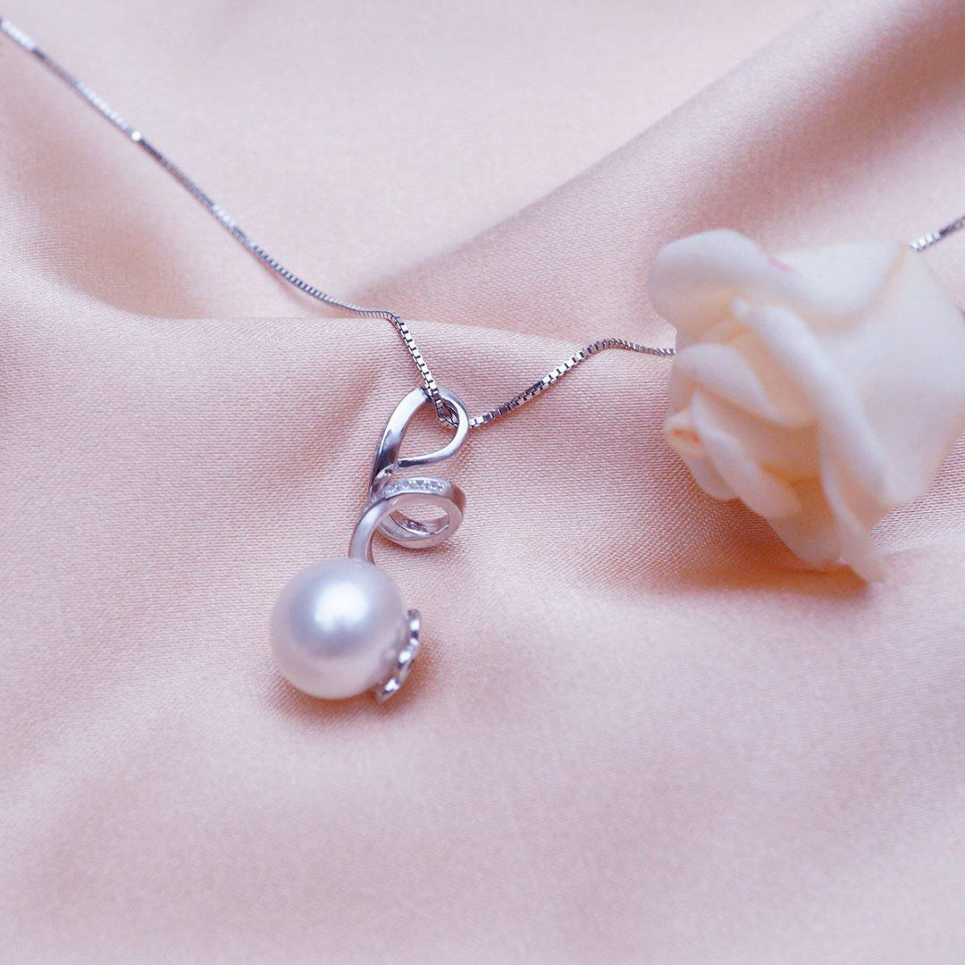 Elegant Freshwater Pearl Necklace WN00069 | S Collection - PEARLY LUSTRE