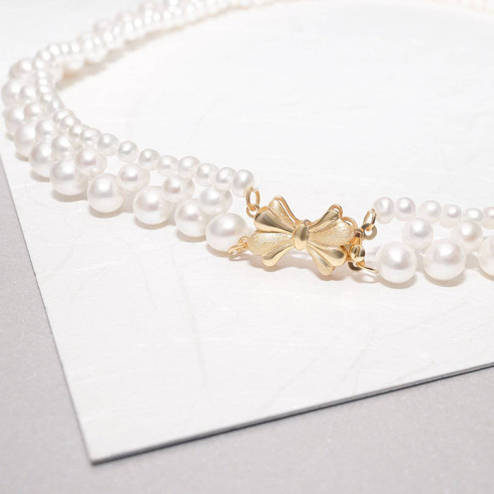 Elegant Freshwater Pearl Necklace WN00190 - PEARLY LUSTRE