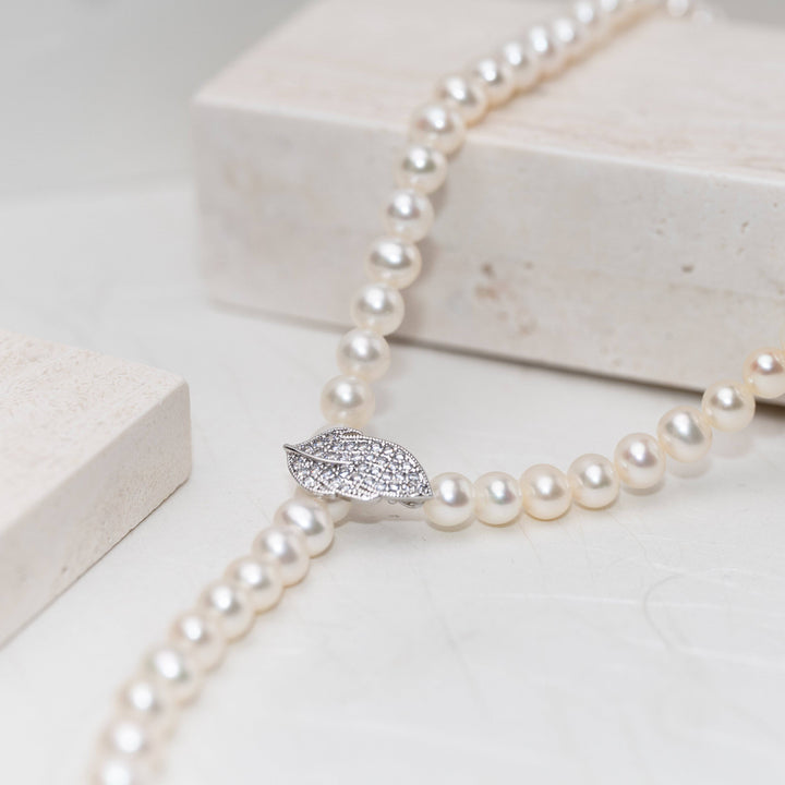 Elegant Freshwater Pearl Necklace WN00196 - PEARLY LUSTRE