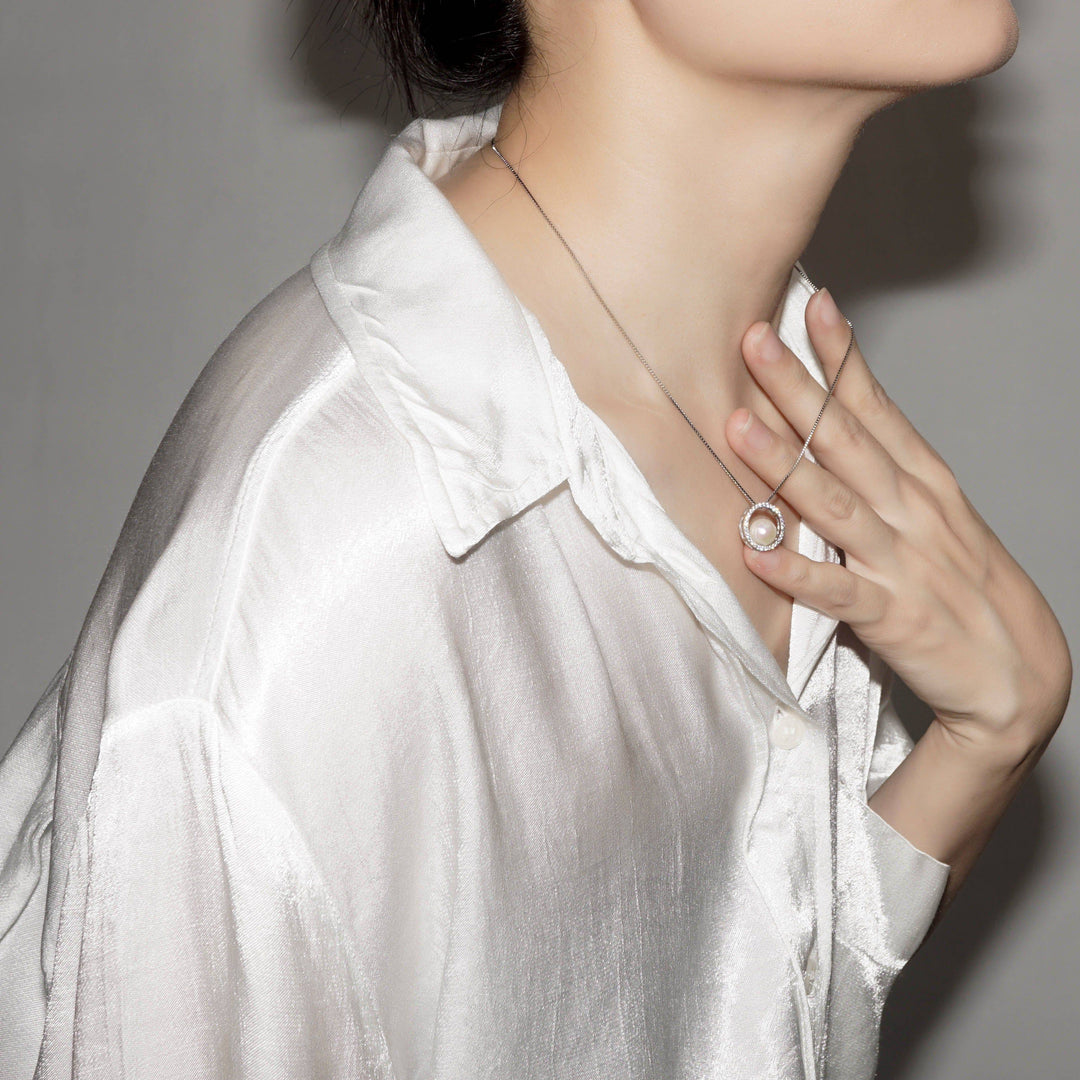 Elegant Freshwater Pearl Necklace WN00198 - PEARLY LUSTRE