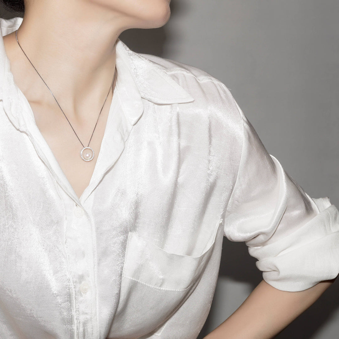 Elegant Freshwater Pearl Necklace WN00198 - PEARLY LUSTRE