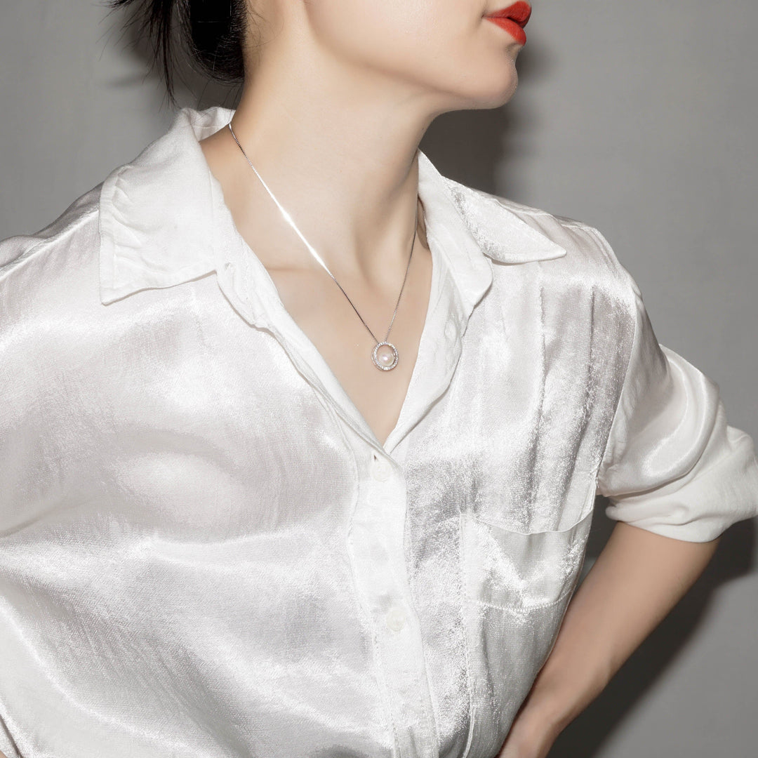 Elegant Freshwater Pearl Necklace WN00198 - PEARLY LUSTRE