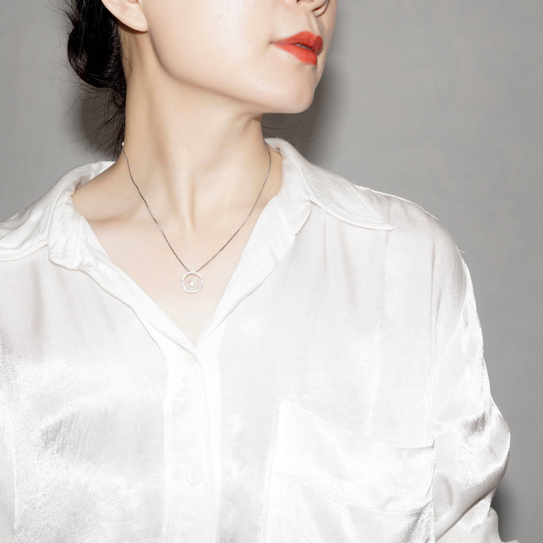 Elegant Freshwater Pearl Necklace WN00198 - PEARLY LUSTRE