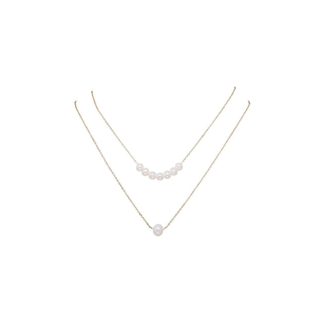 New Yorker Freshwater Pearl Necklace WN00099 - PEARLY LUSTRE