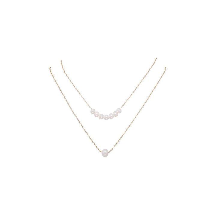 New Yorker Freshwater Pearl Necklace WN00099 - PEARLY LUSTRE