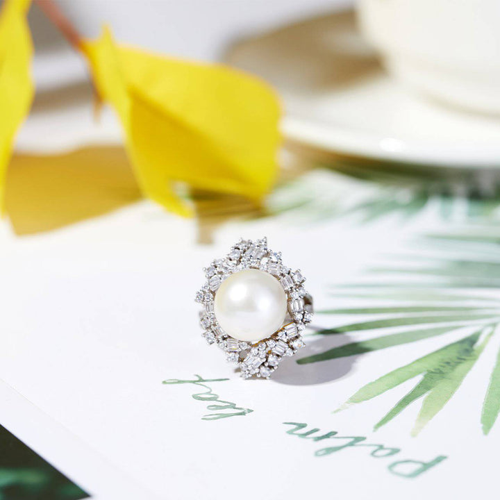 Elegant Edison Pearl Ring WR00004 - PEARLY LUSTRE