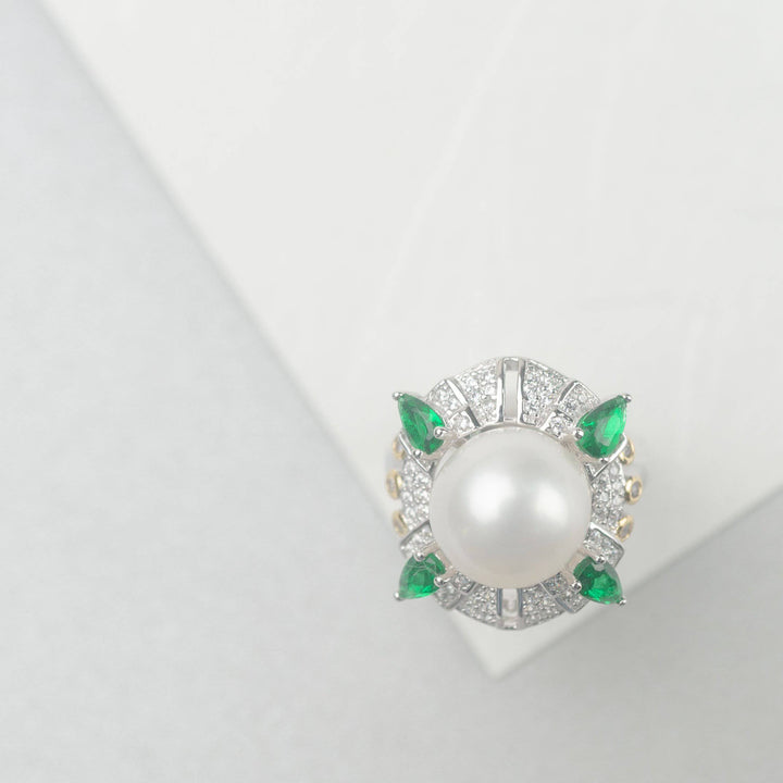 Elegant Edison Pearl Ring WR00040 - PEARLY LUSTRE